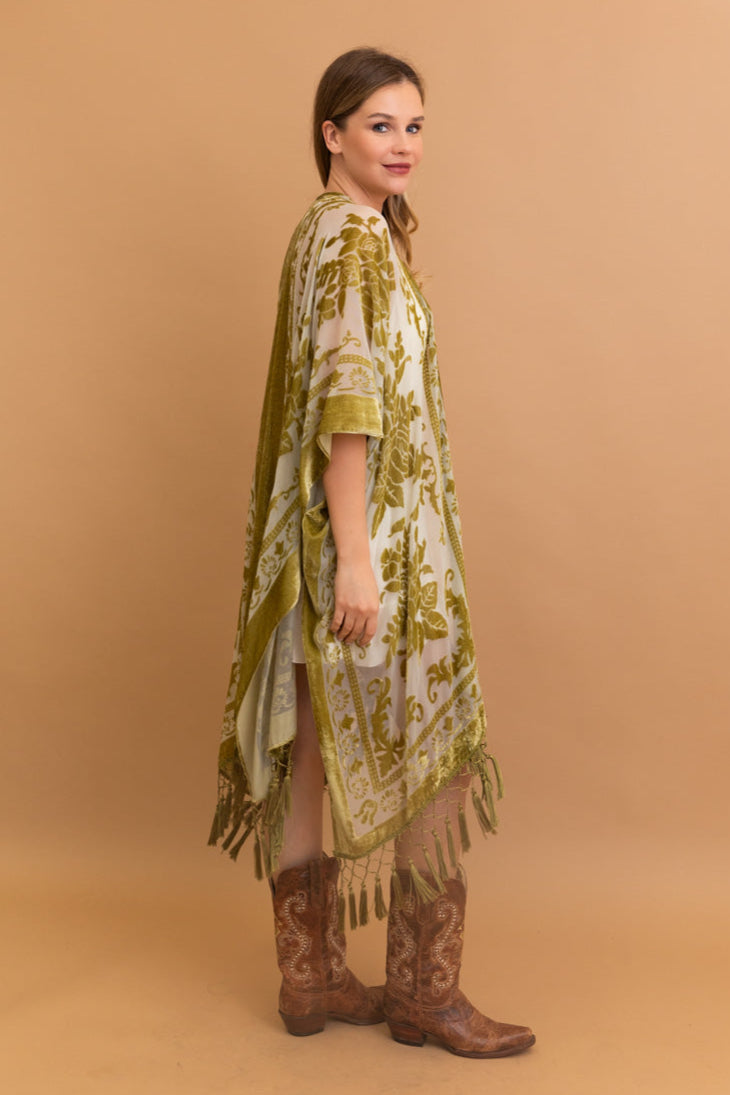 Velvet Dream Mesh Tapestry Kimono - NeoKira Unlimited