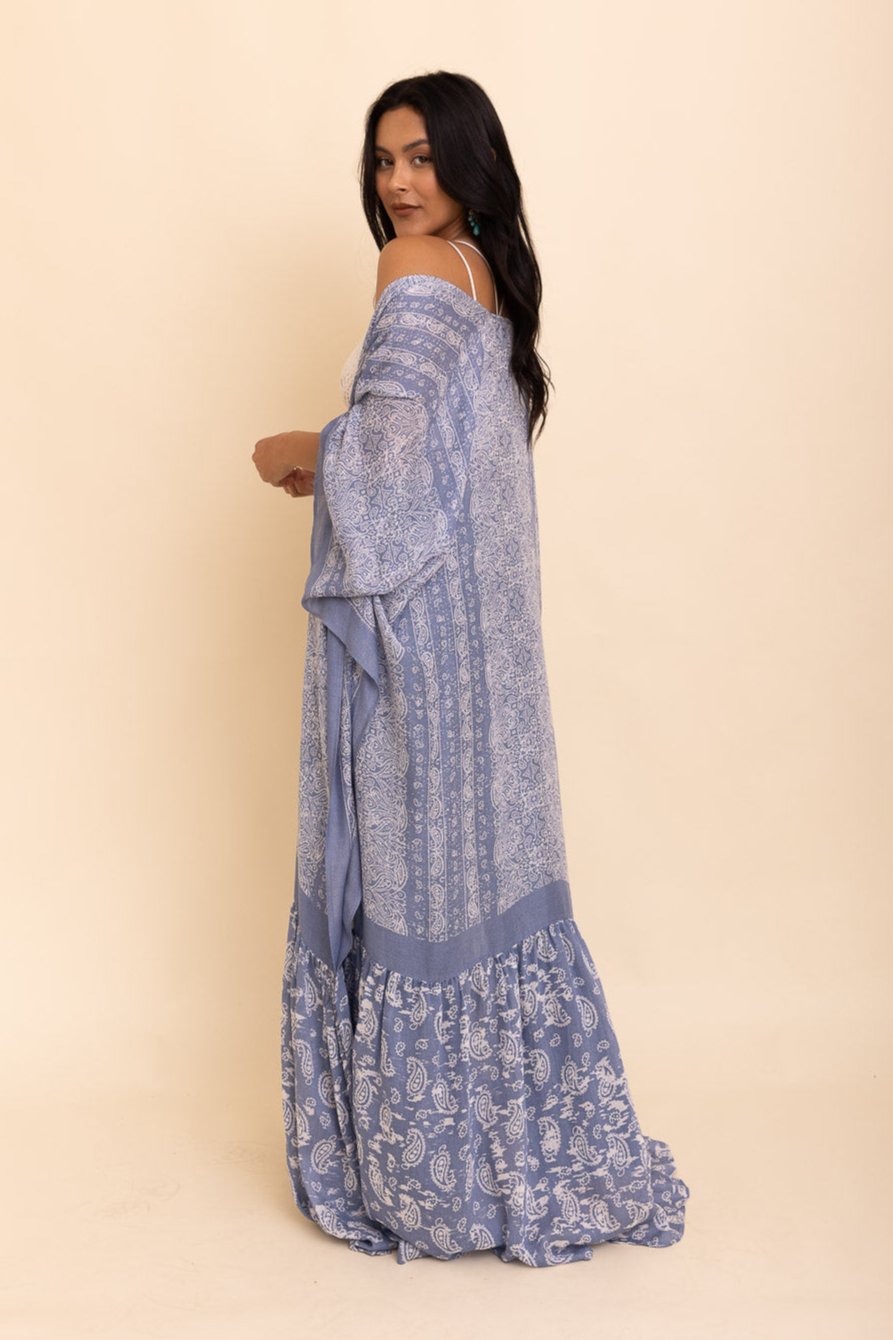 Paisley Free Flow Kimono - NeoKira Unlimited