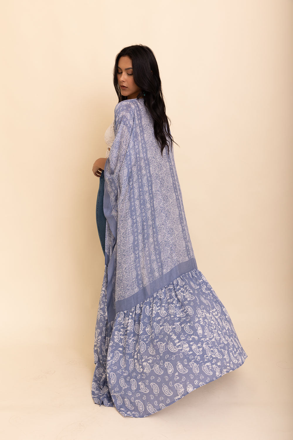 Paisley Free Flow Kimono - NeoKira Unlimited
