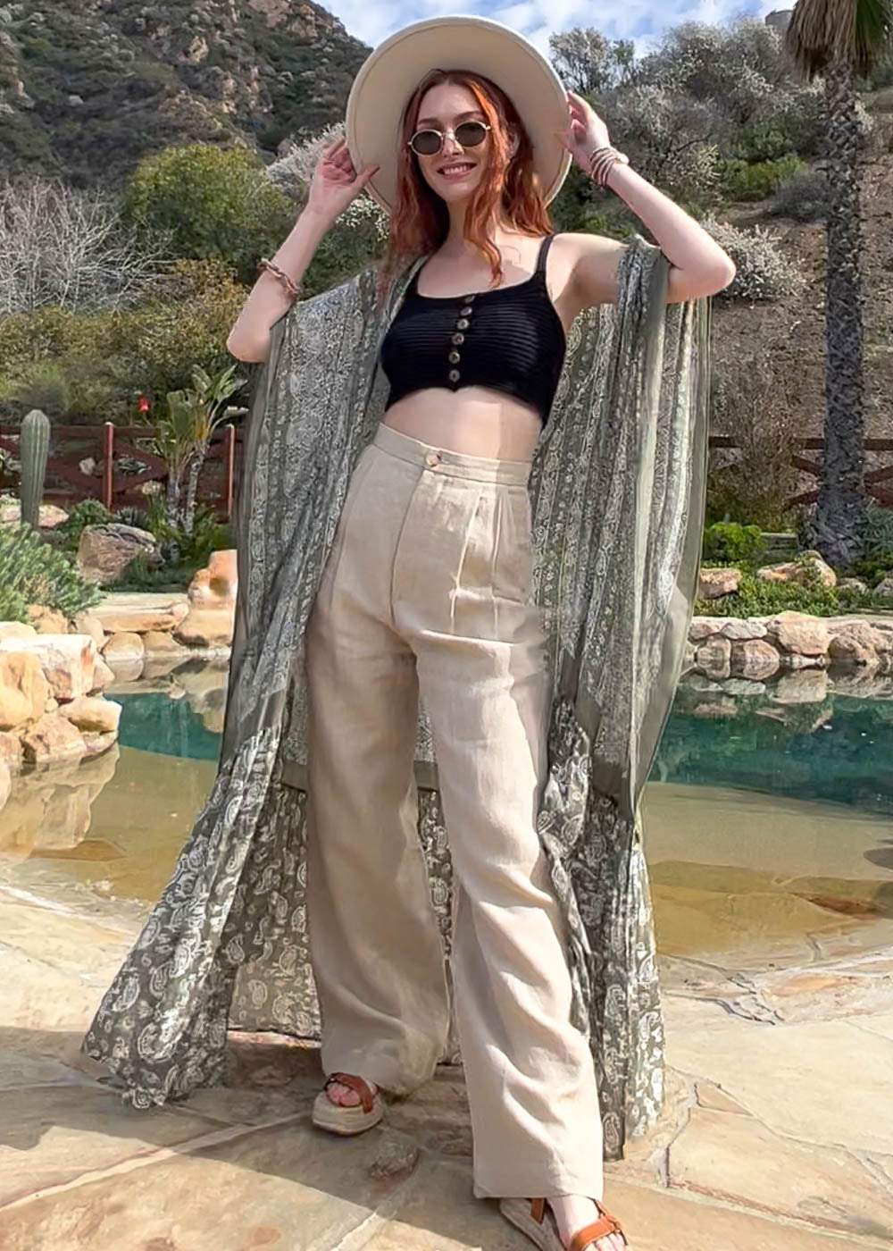 Paisley Free Flow Kimono - NeoKira Unlimited