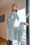 Soft Embroidered Zig Zag Kimono Kimono Leto Collection   