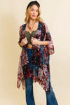 Floral Fantasy Kimono Kimono Leto Collection Navy  