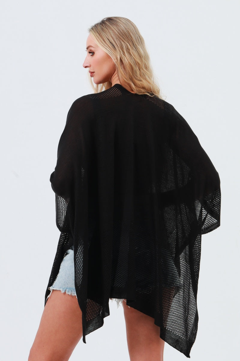Oversized Mesh Knit Kimono – Lightweight & Airy Cover-Up - NeoKira Unlimited