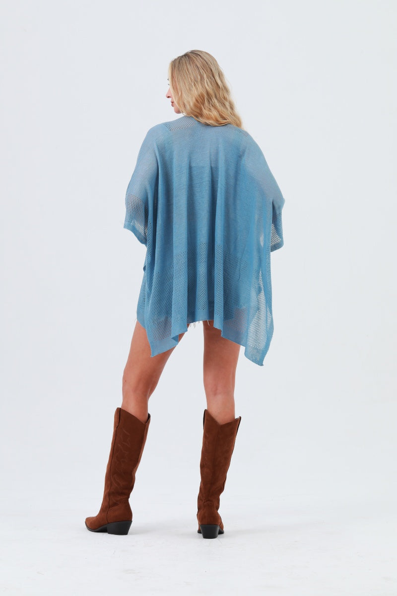 Oversized Mesh Knit Kimono – Lightweight & Airy Cover-Up - NeoKira Unlimited