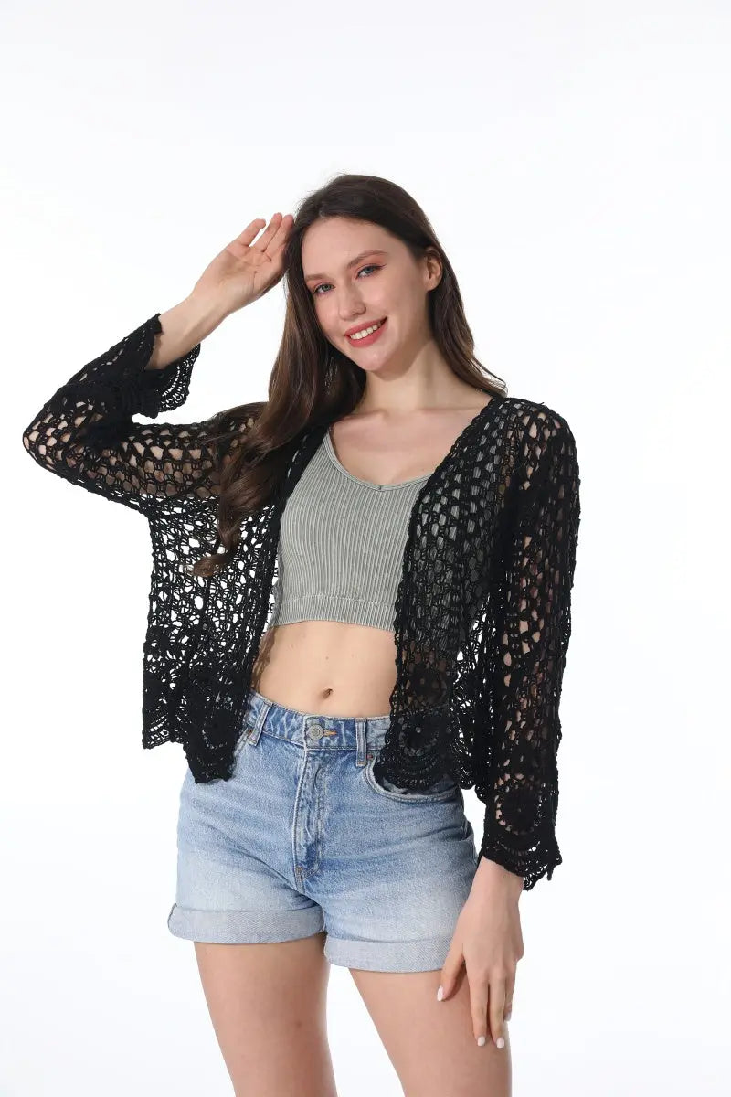 Lightweight Lace Cardigan – Boho Layer for All Seasons - NeoKira Unlimited