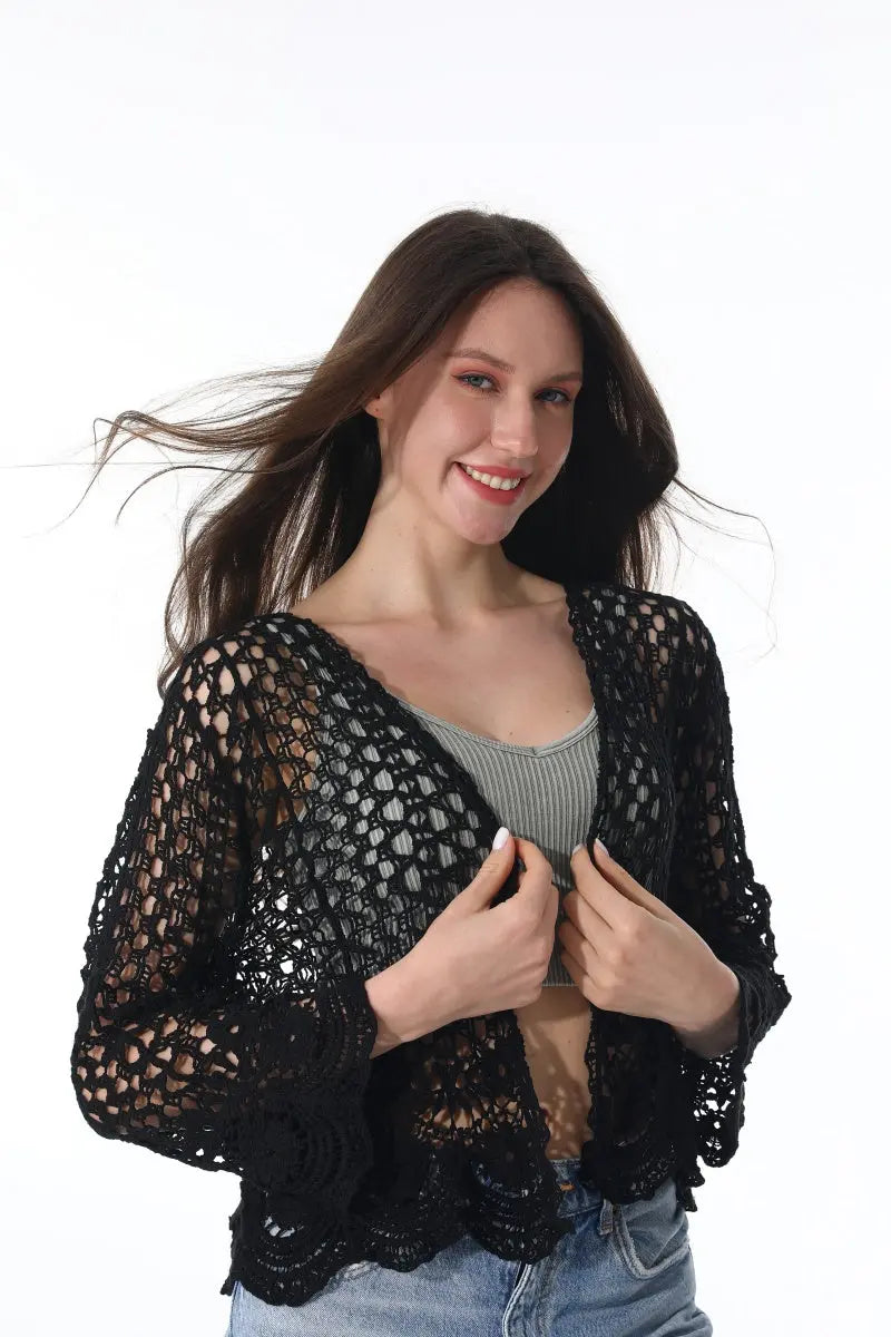 Lightweight Lace Cardigan – Boho Layer for All Seasons - NeoKira Unlimited