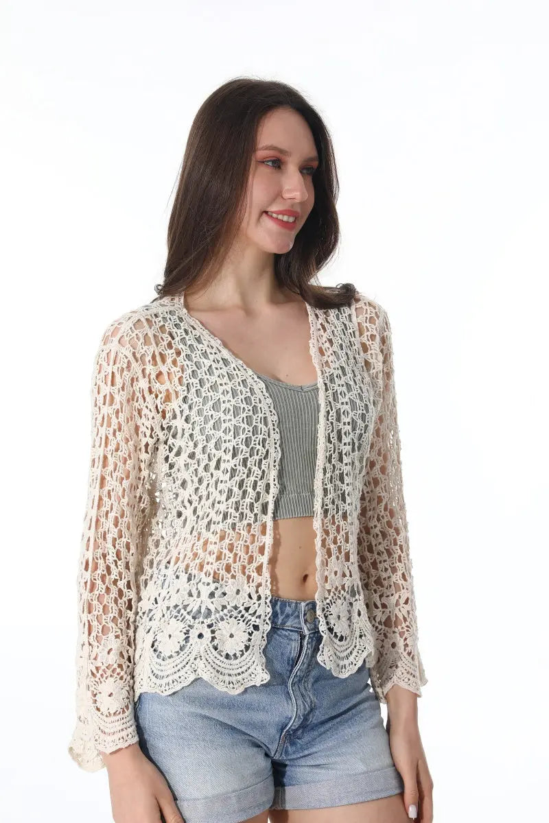 Lightweight Lace Cardigan – Boho Layer for All Seasons - NeoKira Unlimited