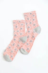 Eco-Friendly Star Design Socks Socks Leto Collection Pink  