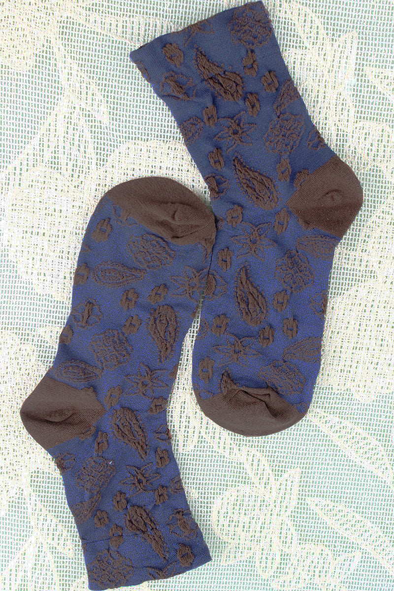 Cashew-Print Socks – Lightweight & Breathable Comfort 🌰🧦 - NeoKira Unlimited