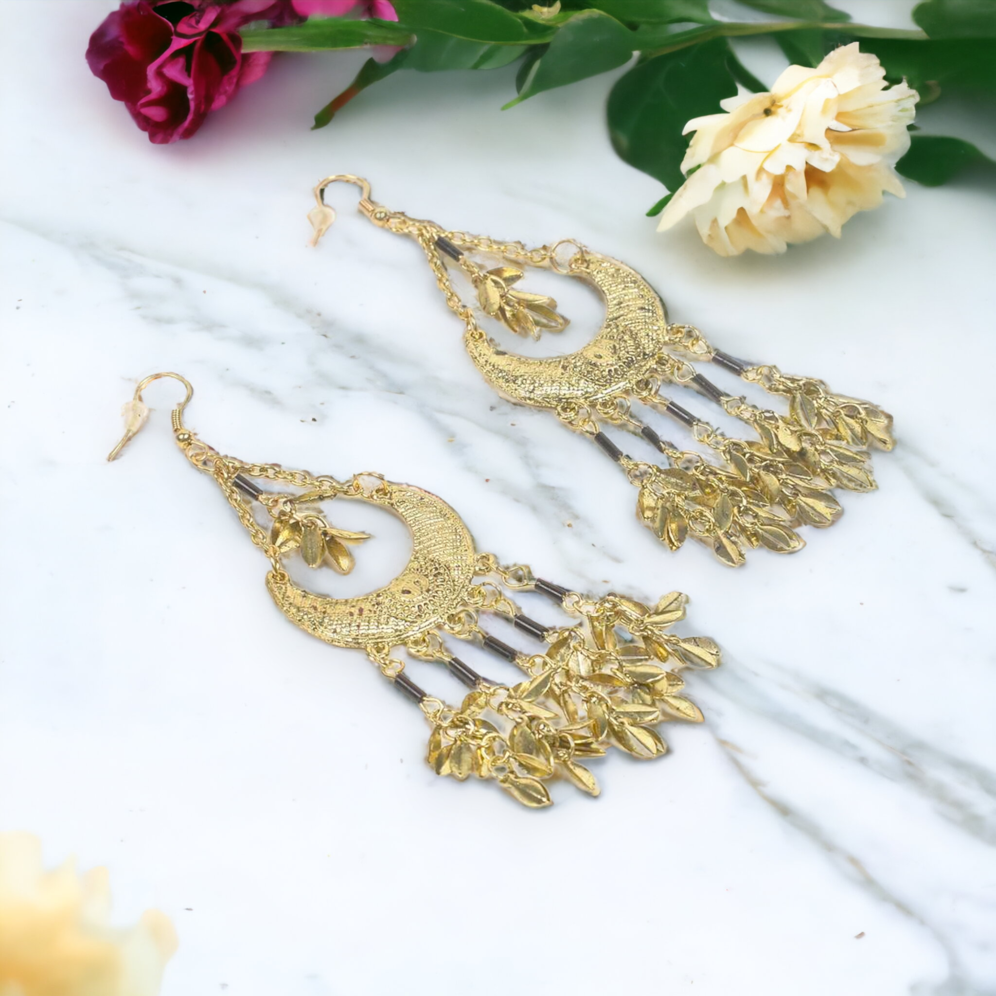 RANCHI Dangle Earrings NeoKira Unlimited Gold  