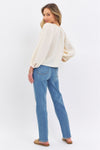 Judy Blue Full Size High Waist Straight Jeans Jeans Trendsi   