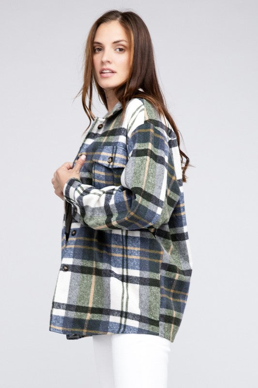 BiBi Textured Shirts With Big Checkered Point Shirt BiBi   