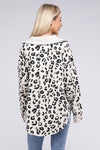 BiBi Vintage Washed Leopard Corduroy Buttoned Jacket Jacket BiBi   