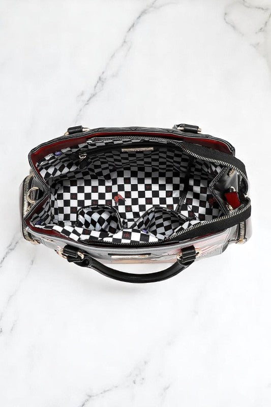 Nicole Lee USA Eco-Leather Handbag with Side Pockets - NeoKira Unlimited