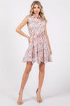 GeeGee Full Size Floral Eyelet Sleeveless Mini Dress Mini Dress Trendsi   