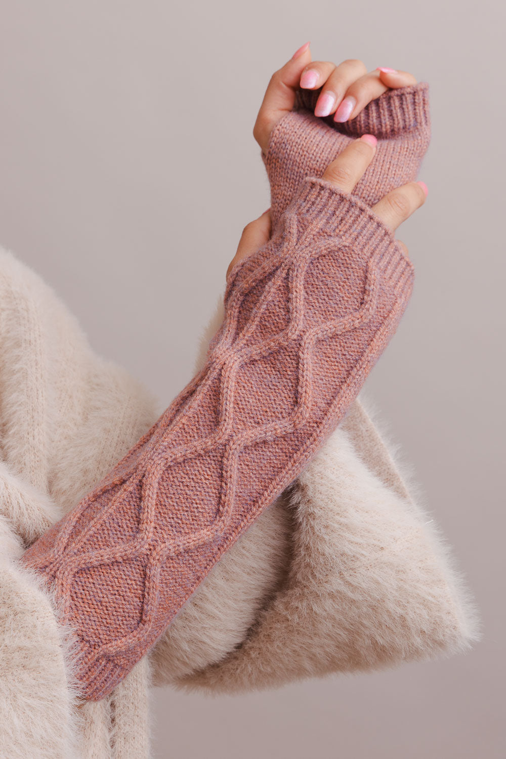 Aran Soft Knitted Arm Warmer - NeoKira Unlimited