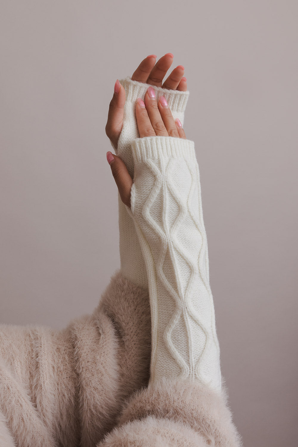 Aran Soft Knitted Arm Warmer - NeoKira Unlimited