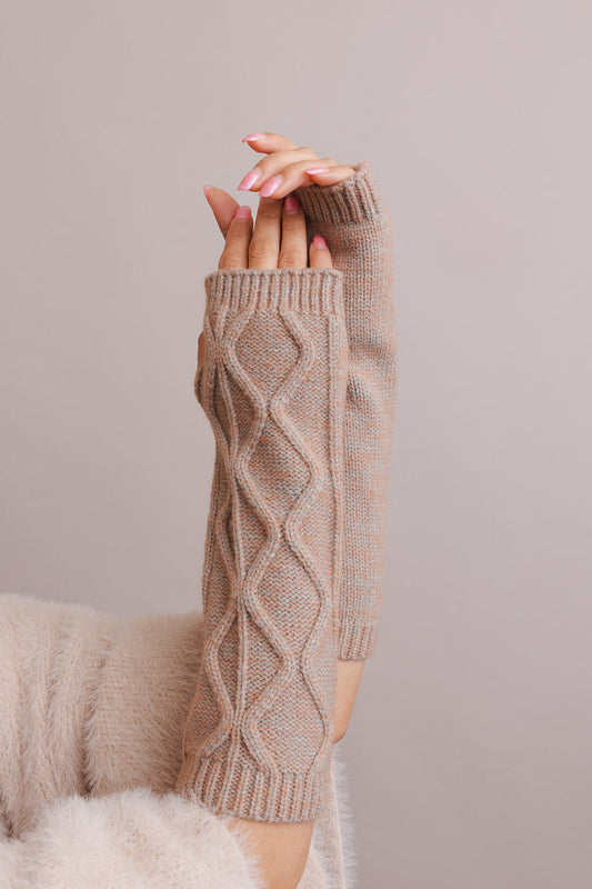 Aran Soft Knitted Arm Warmer - NeoKira Unlimited
