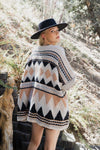 Aztec Dreams Faux Hair Pocket Ruana Ponchos