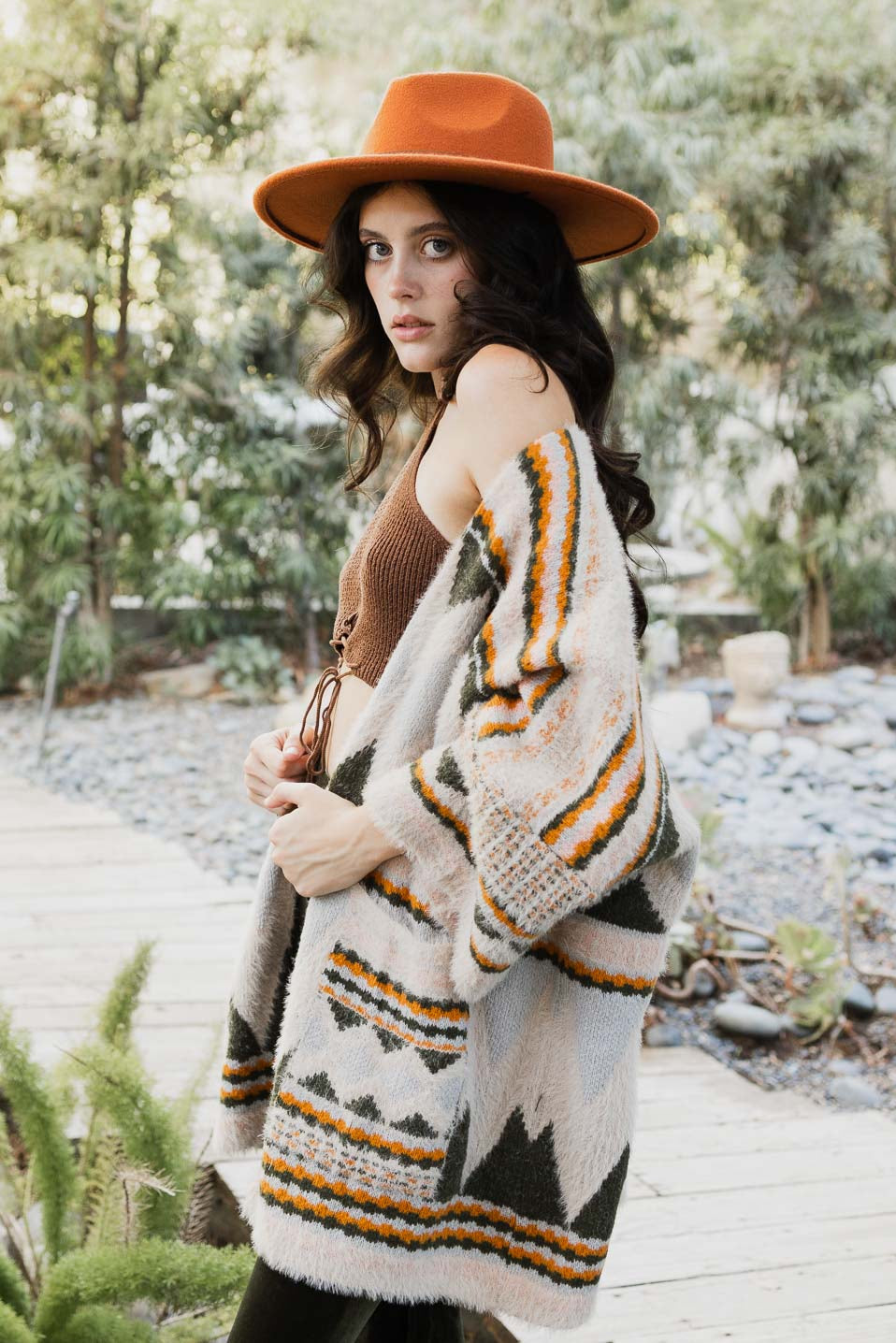 Aztec Dreams Faux Hair Pocket Ruana - NeoKira Unlimited