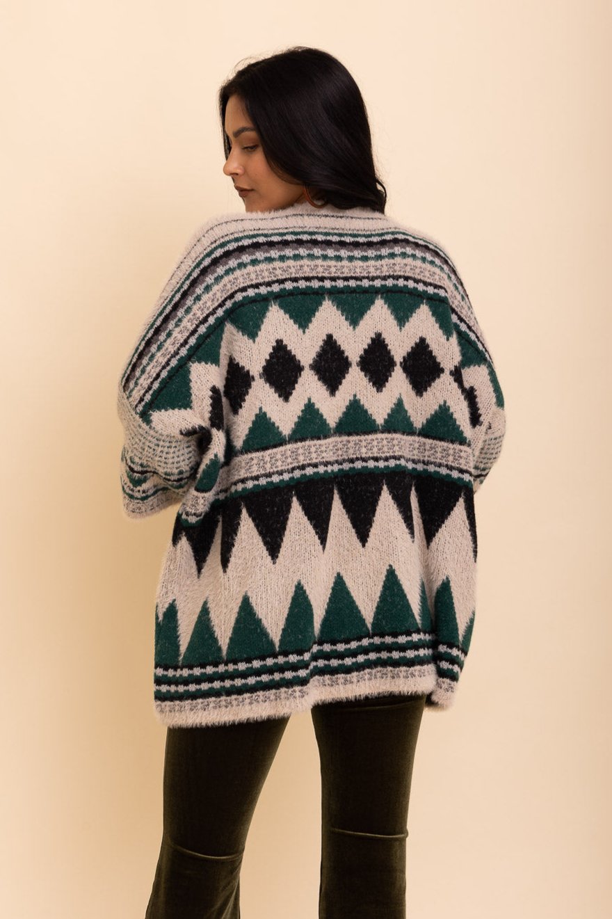 Aztec Dreams Faux Hair Pocket Ruana - NeoKira Unlimited