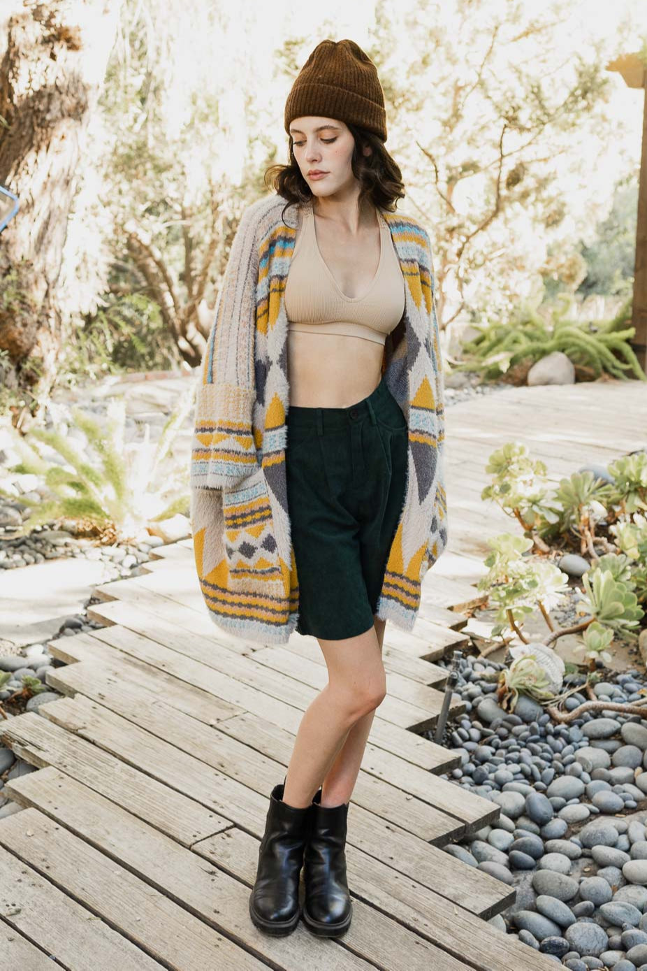 Aztec Dreams Faux Hair Pocket Ruana - NeoKira Unlimited