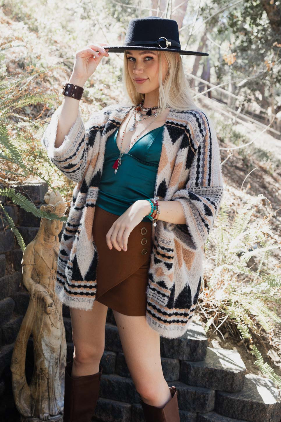 Aztec Dreams Faux Hair Pocket Ruana - NeoKira Unlimited