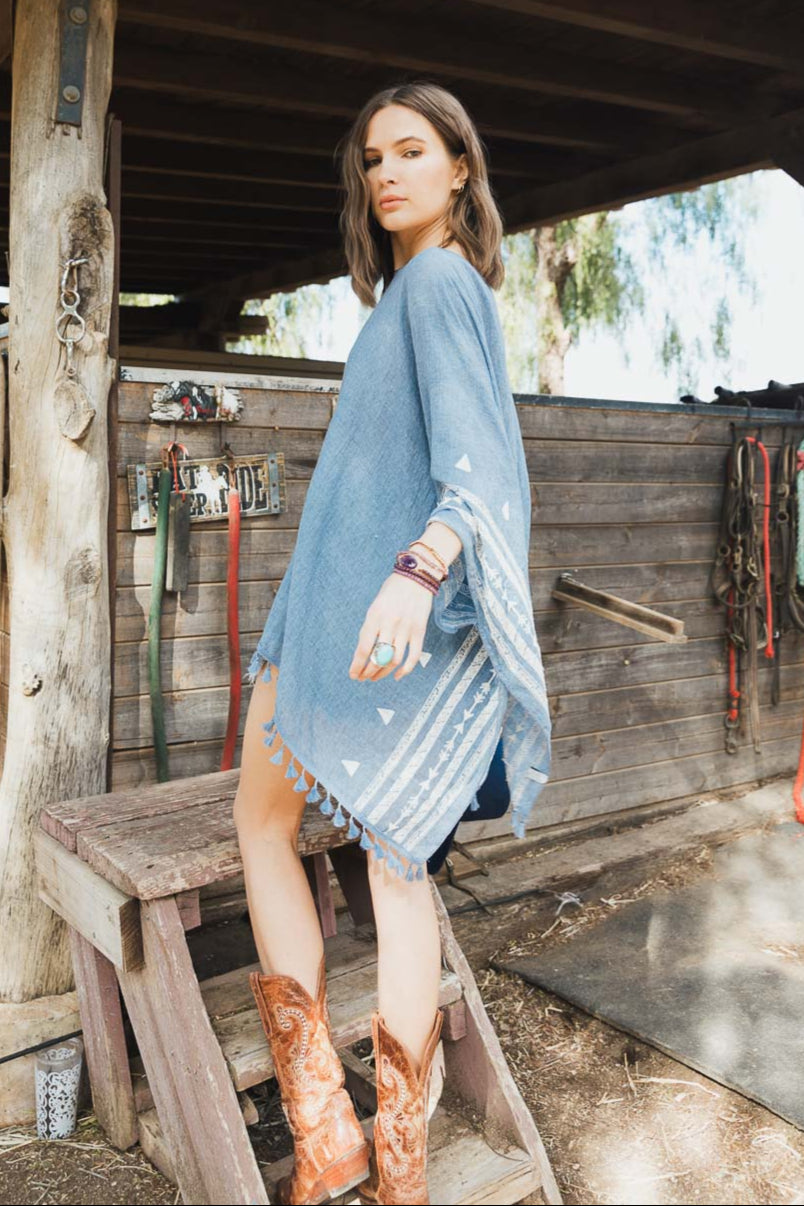 Aztec Embroidered Tunic - NeoKira Unlimited