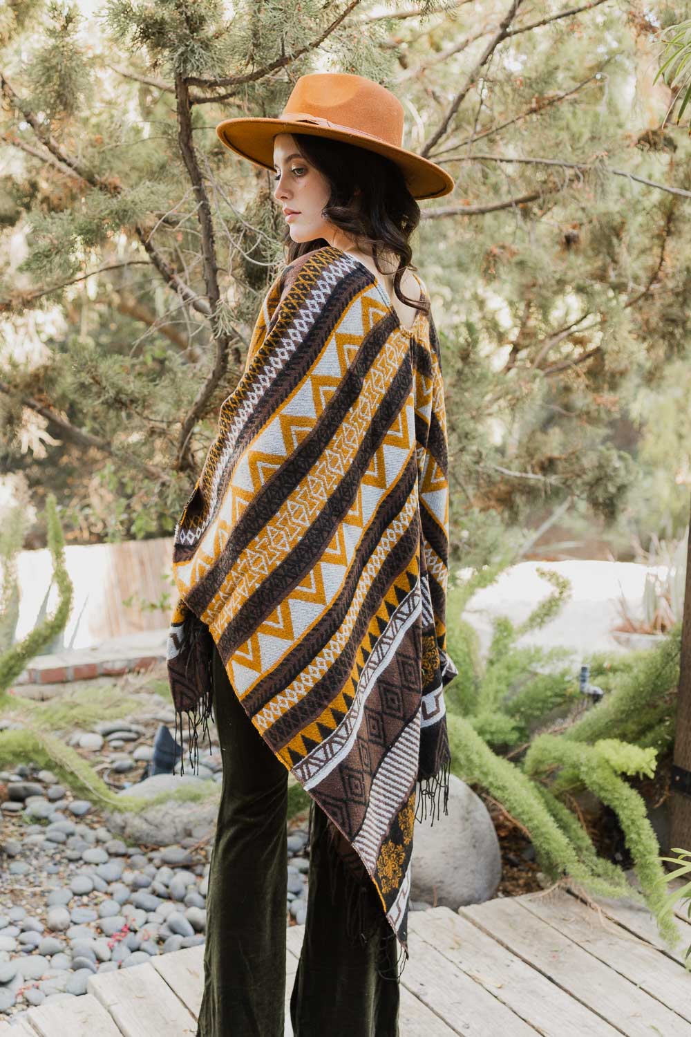 Aztec Inspired Go West Ruana Ponchos Leto Collection   