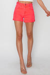 RISEN Full Size High Rise Cuffed Denim Shorts Denim Shorts Trendsi   