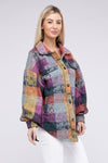 BiBi Loose Fit Buttoned Down Check Shirt Jacket Jacket BiBi   