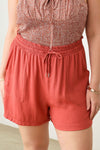 Zenobia Plus Size Drawstring Elastic Waist Shorts with Pockets Shorts Trendsi   