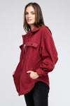 BiBi Fleece Buttoned Down Oversized Jacket Jacket BiBi   