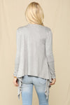 Celeste Full Size Open Front Knit Cardigan Cardigan Trendsi   