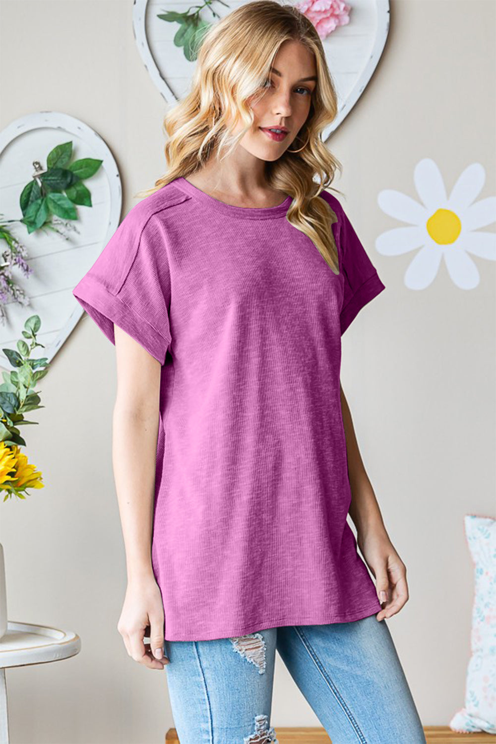 Heimish Full Size Short Sleeve Round Neck T-Shirt - NeoKira Unlimited