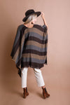 Striped Woven Ruana Ponchos Leto Collection   