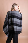 Striped Woven Ruana Ponchos Leto Collection   