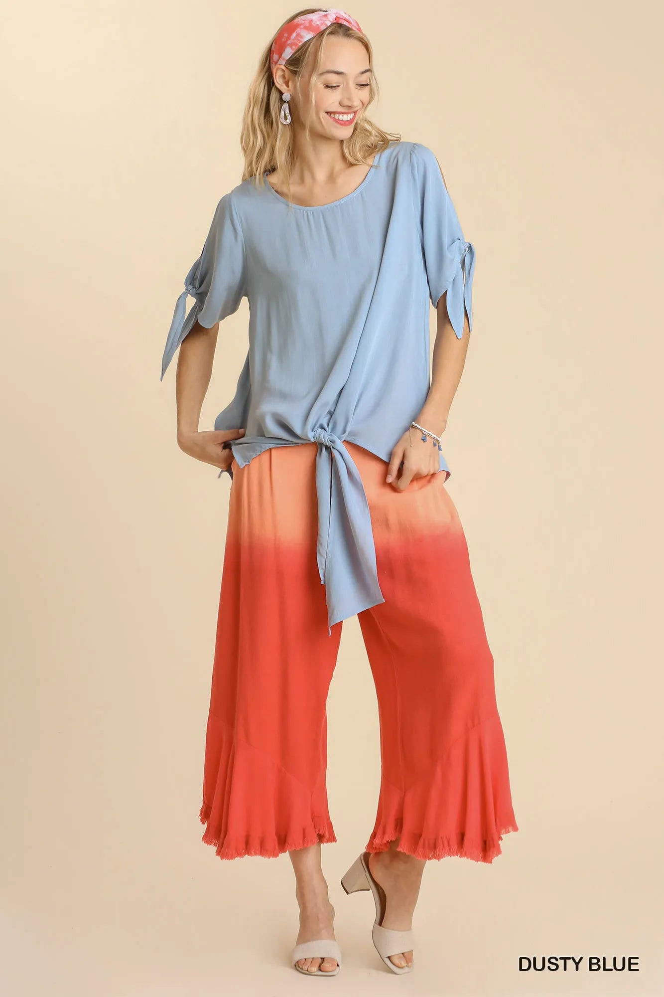 Umgee Cold Shoulder Knot Top – Casual Edgy Style - NeoKira Unlimited