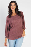 Cherish Apparel Drop Shoulder Puff Sleeve Top Top Trendsi   