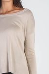 UNIQ Cold Shoulder Long Sleeve Knit Top Top Trendsi   