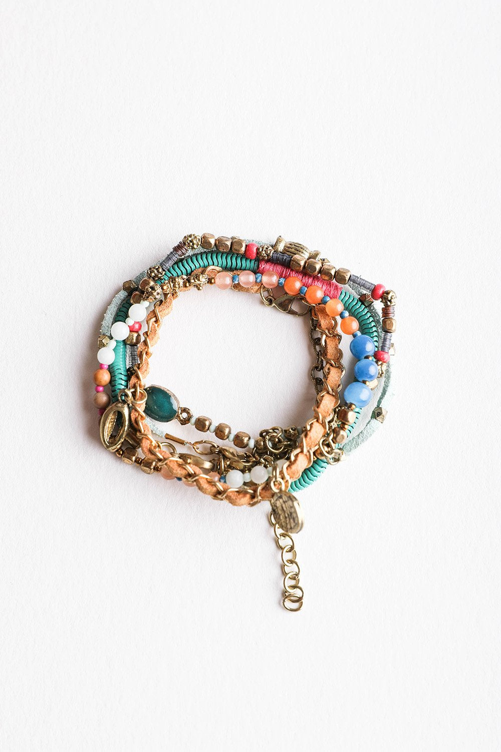 Beaded Gold Stacked Bracelet - NeoKira Unlimited