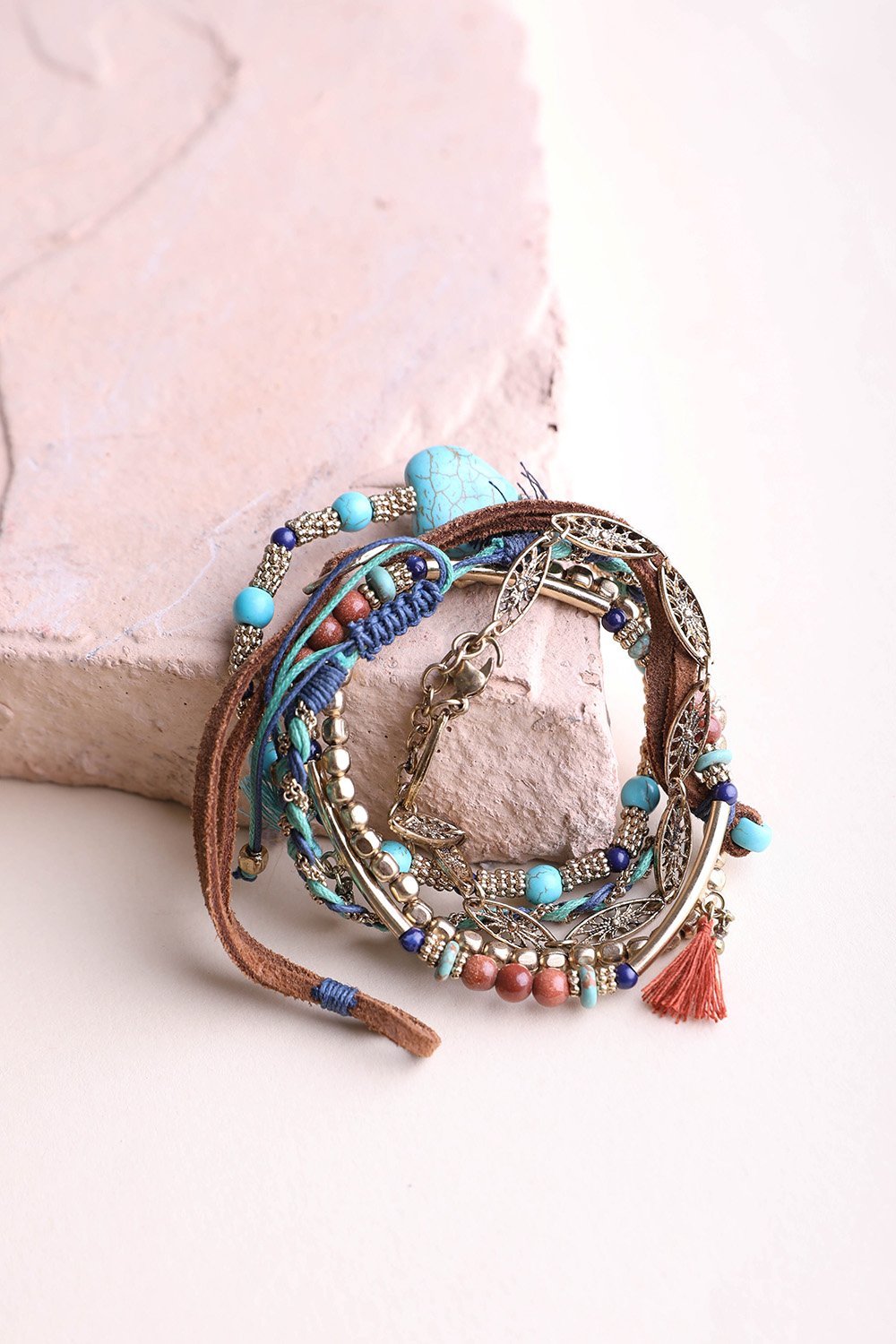Beaded Suede Bracelet - NeoKira Unlimited