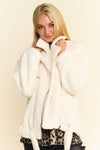 Davi & Dani Faux Fur Zip Up Jacket - NeoKira Unlimited