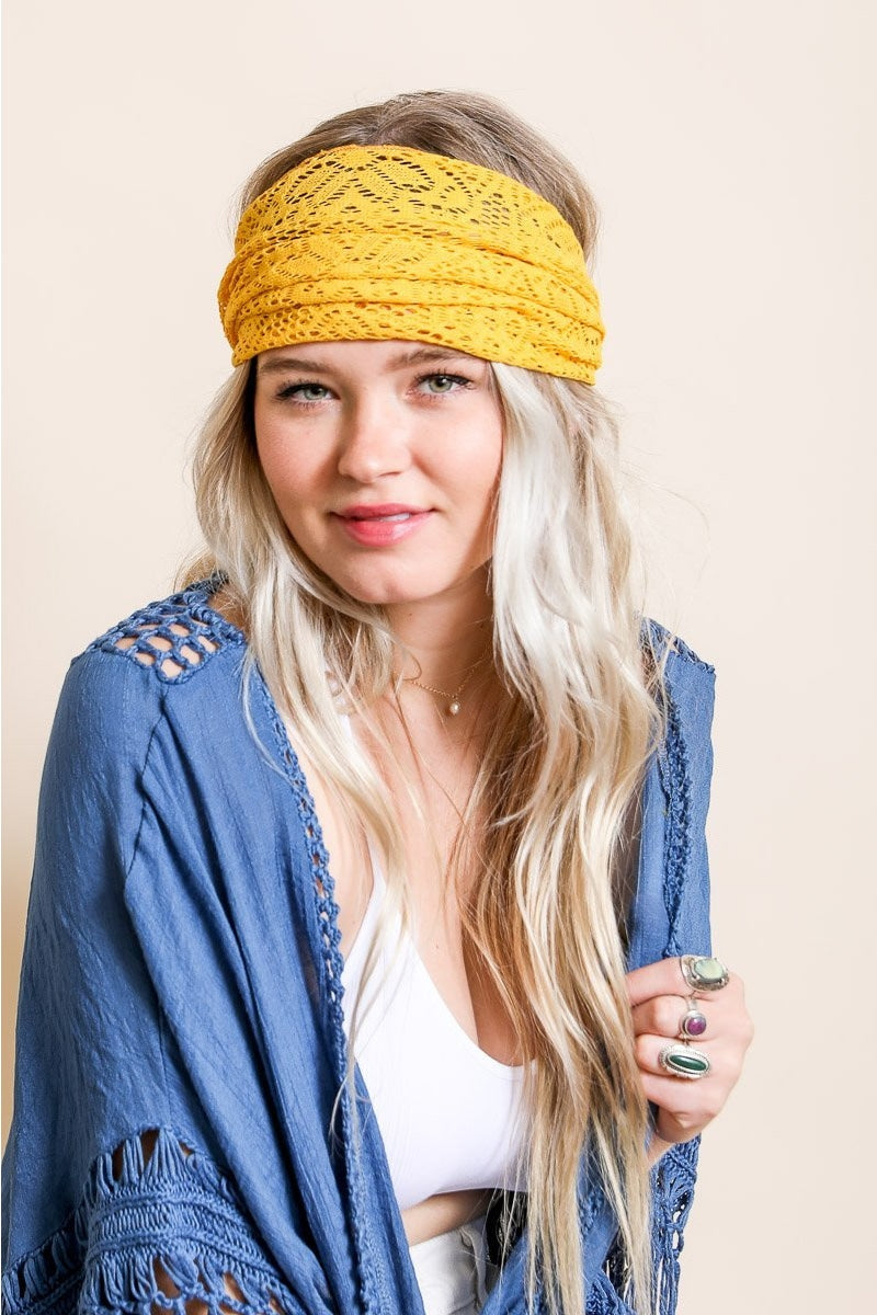 Bohemian Lace Headwrap - NeoKira Unlimited