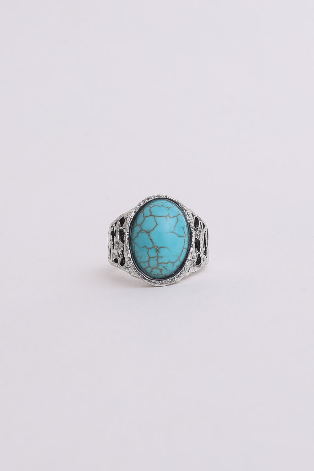Bohemian Oval Cut Turquoise Ring - NeoKira Unlimited