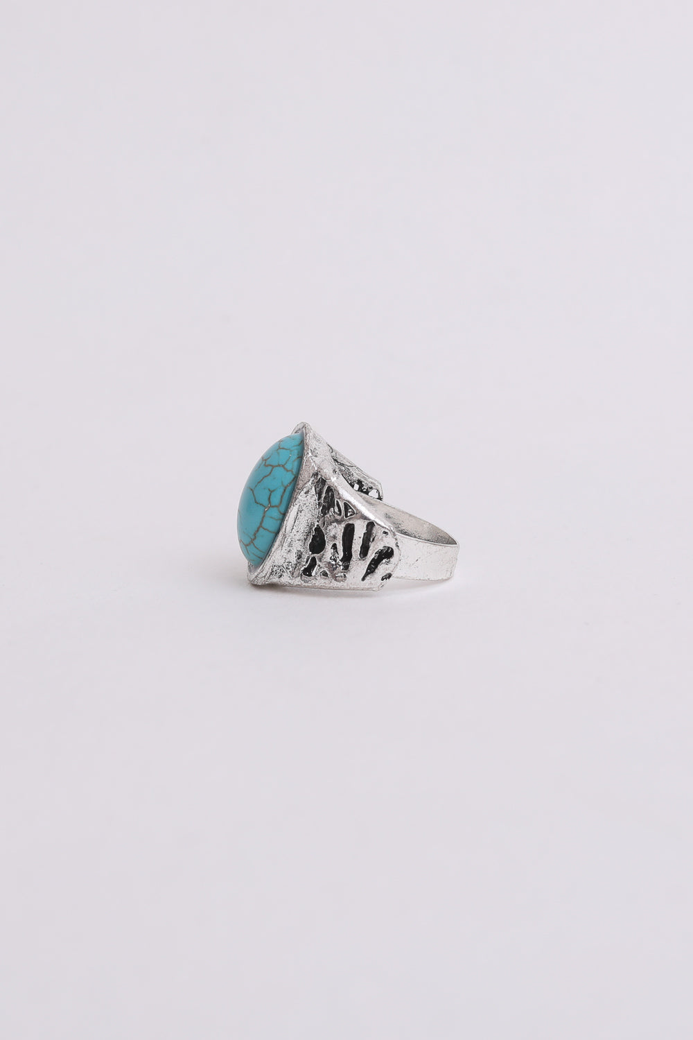 Bohemian Oval Cut Turquoise Ring - NeoKira Unlimited