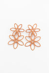 Boho Bloom Raffia Drop Earrings Earrings Leto Collection   