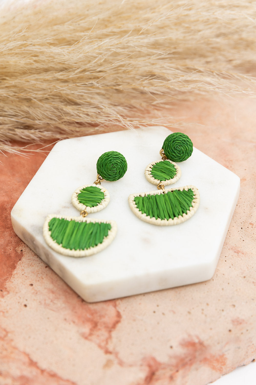 Boho Breeze Woven Rattan Earrings - NeoKira Unlimited