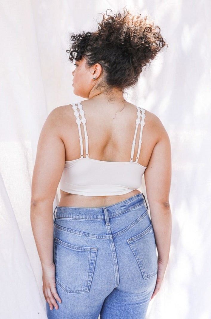 Boho Eye Lace Applique Bralette Plus - NeoKira Unlimited