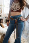 Boho Medallion Macrame Belt Belts Leto Collection   